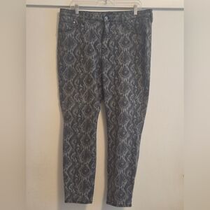 H By Halston Snakeskin Print Jeans